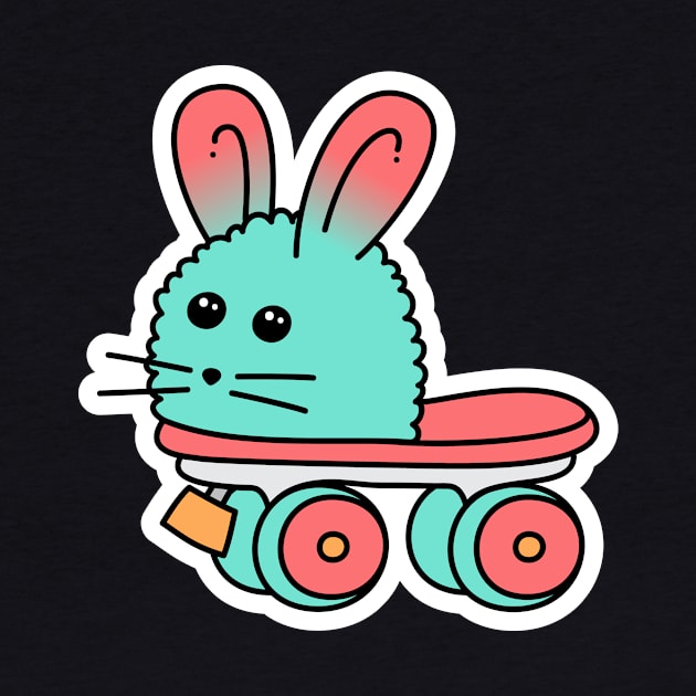 Bunny roller skate by s3xyglass3s